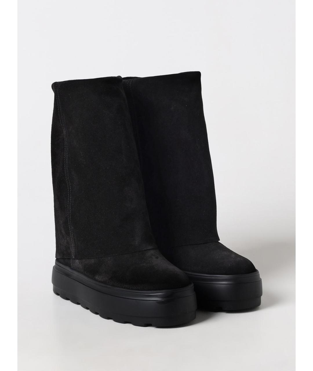 CASADEI Черные кожаные сапоги, фото 2