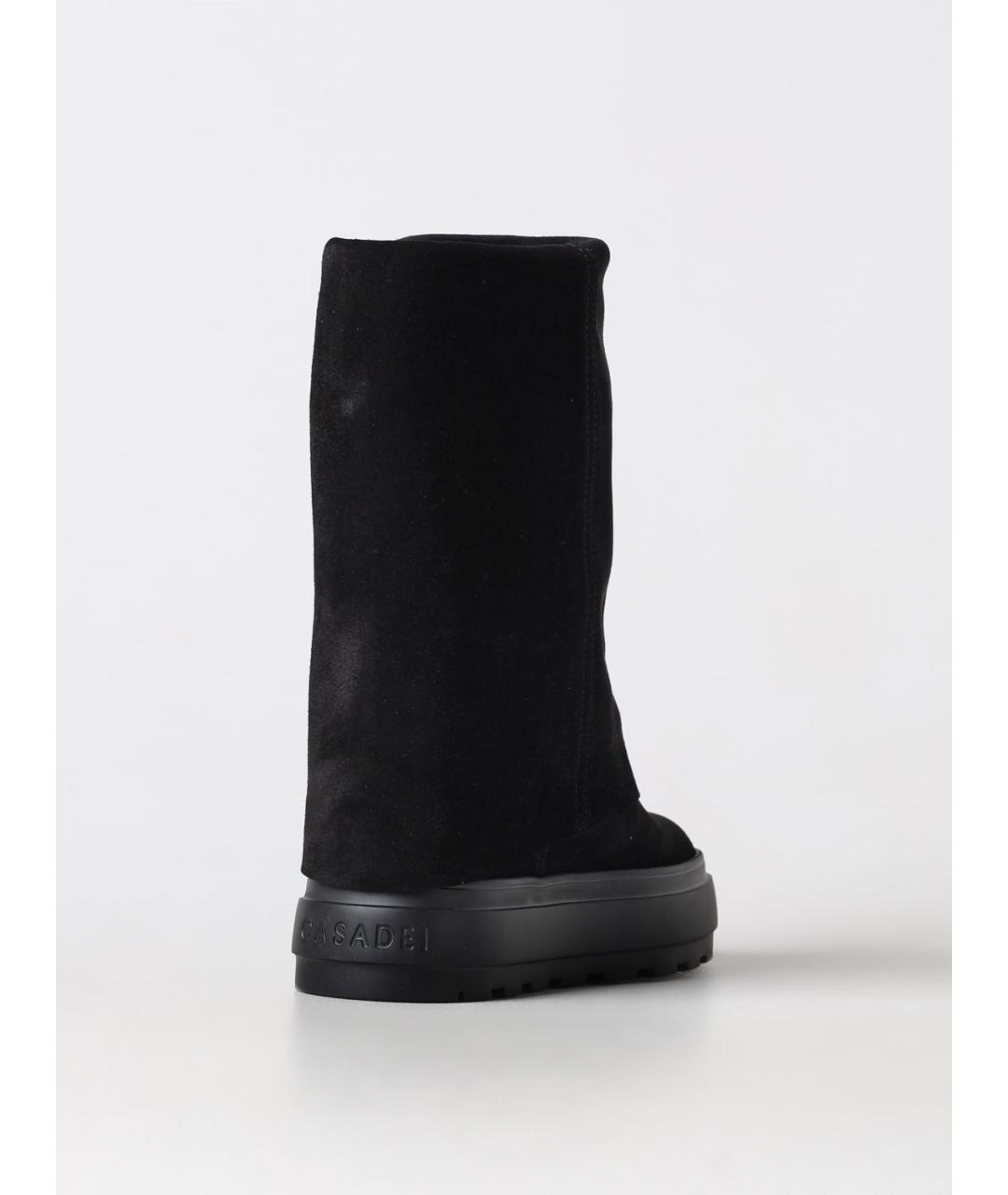 CASADEI Черные кожаные сапоги, фото 3