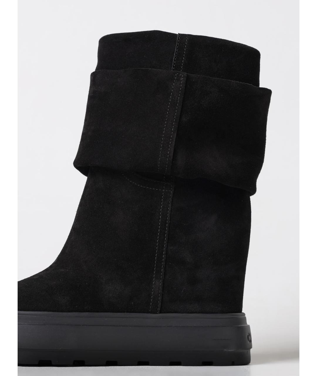 CASADEI Черные кожаные сапоги, фото 4