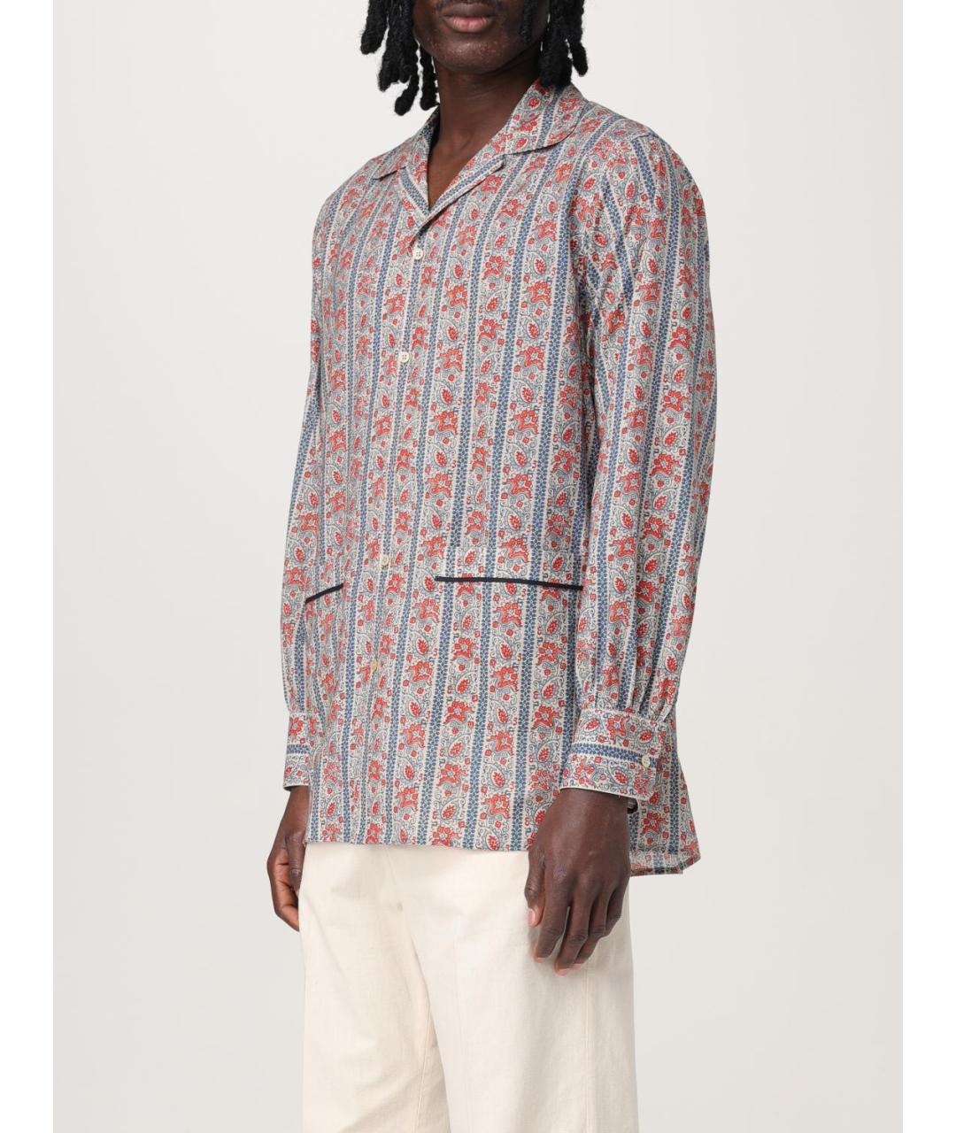 VALENTINO Мульти хлопковая кэжуал рубашка, фото 4