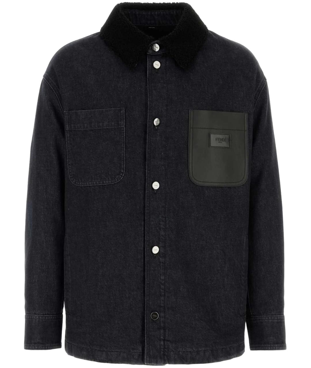 FENDI Черная хлопковая куртка, фото 1