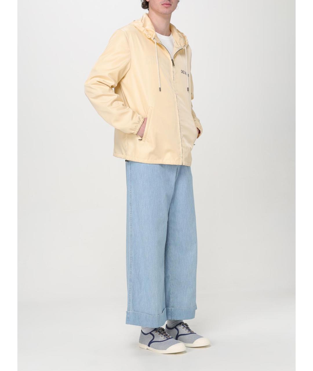 VALENTINO Бежевая полиэстеровая куртка, фото 3