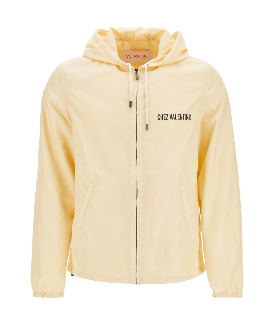 VALENTINO Бежевая полиэстеровая куртка, фото 1