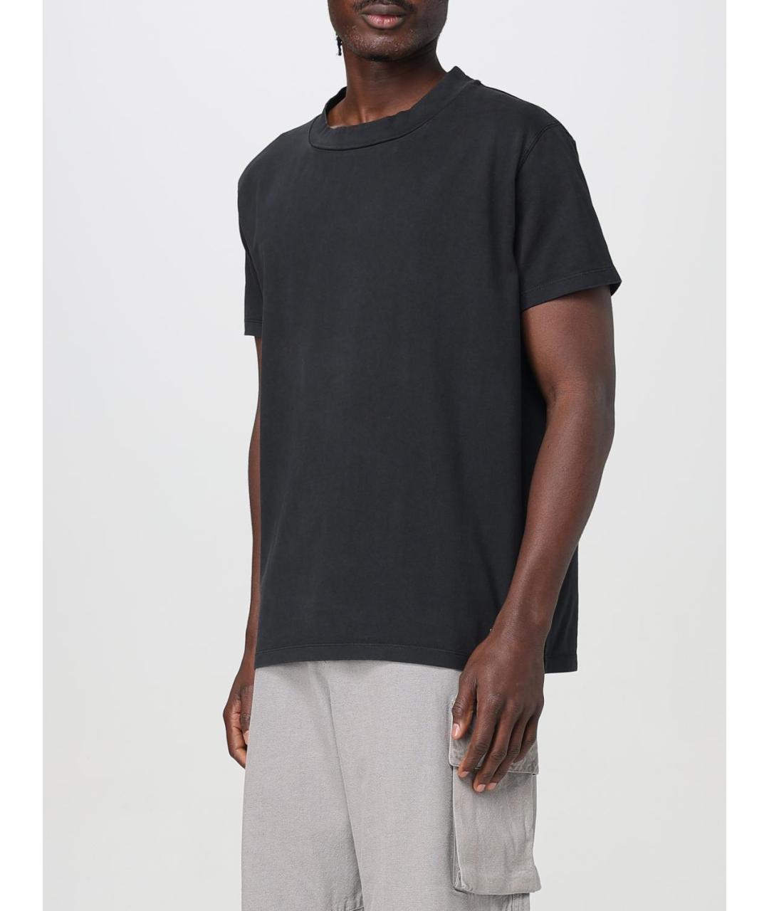 OUR LEGACY Черная хлопковая футболка, фото 4