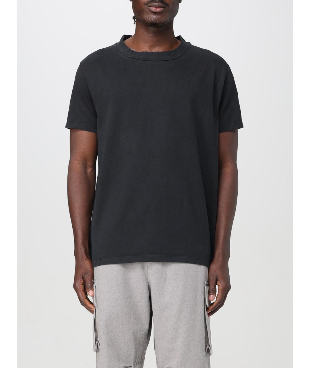 OUR LEGACY Черная хлопковая футболка, фото 6