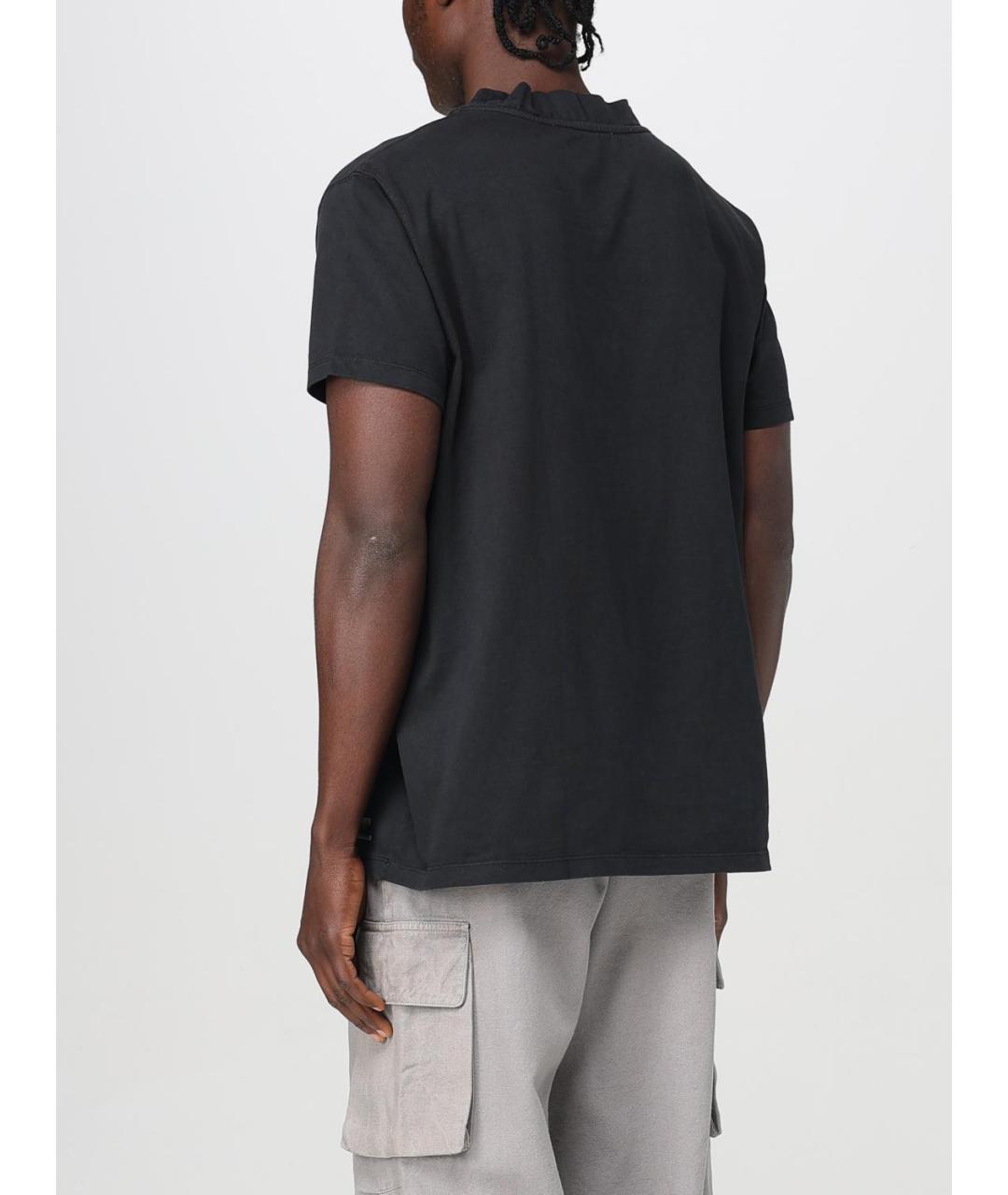 OUR LEGACY Черная хлопковая футболка, фото 3