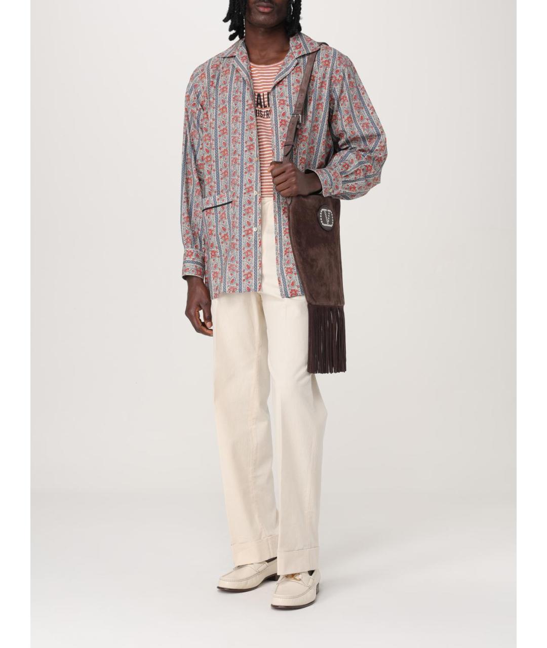 VALENTINO Бежевые хлопковые повседневные брюки, фото 2