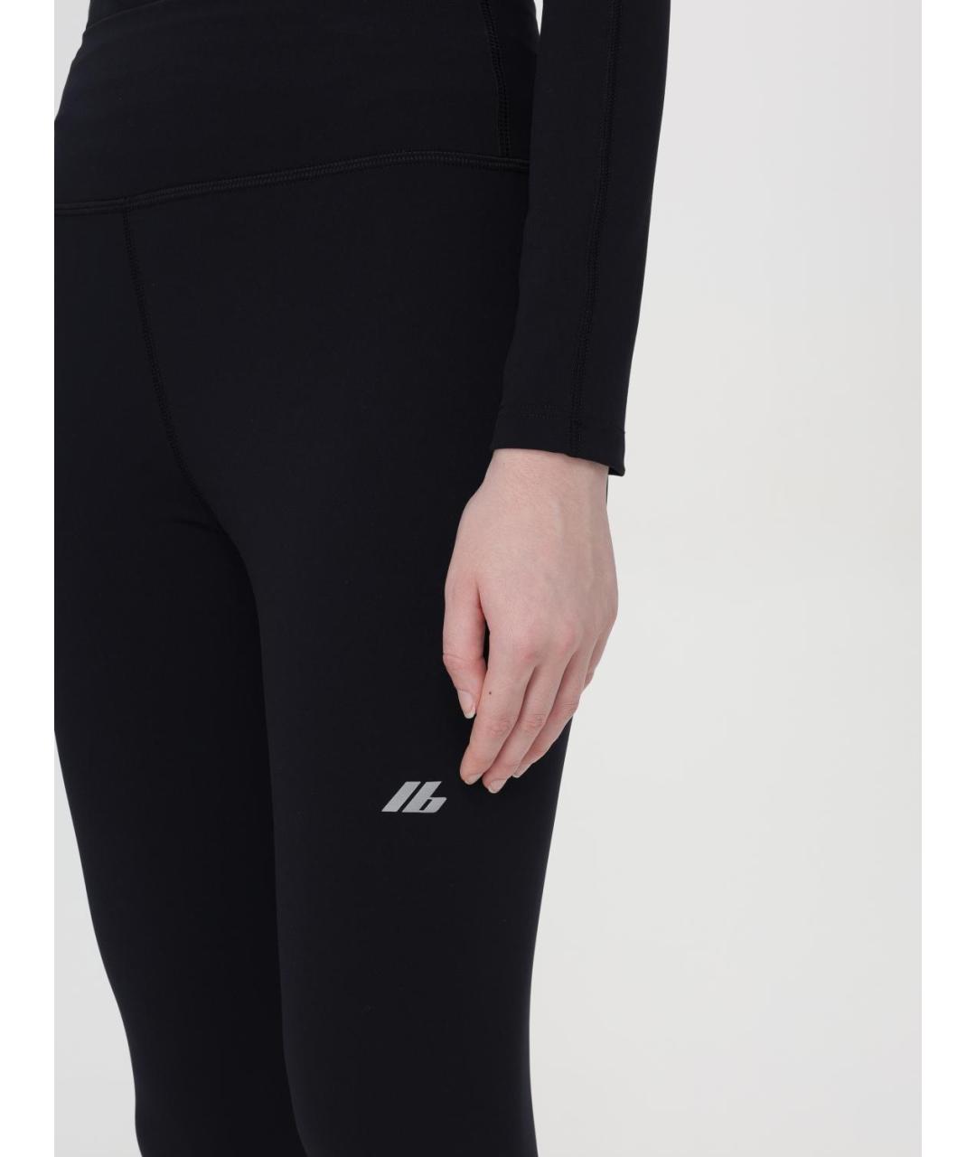 BALENCIAGA Черные полиамидовые леггинсы и велосипедки, фото 5