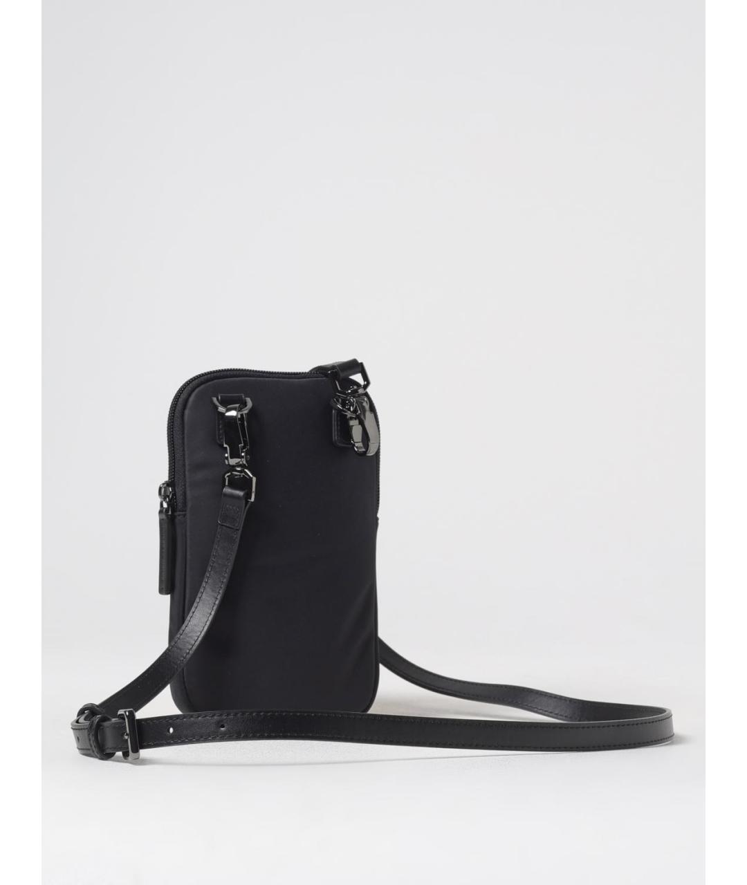 EMPORIO ARMANI Черная синтетическая сумка на плечо, фото 2