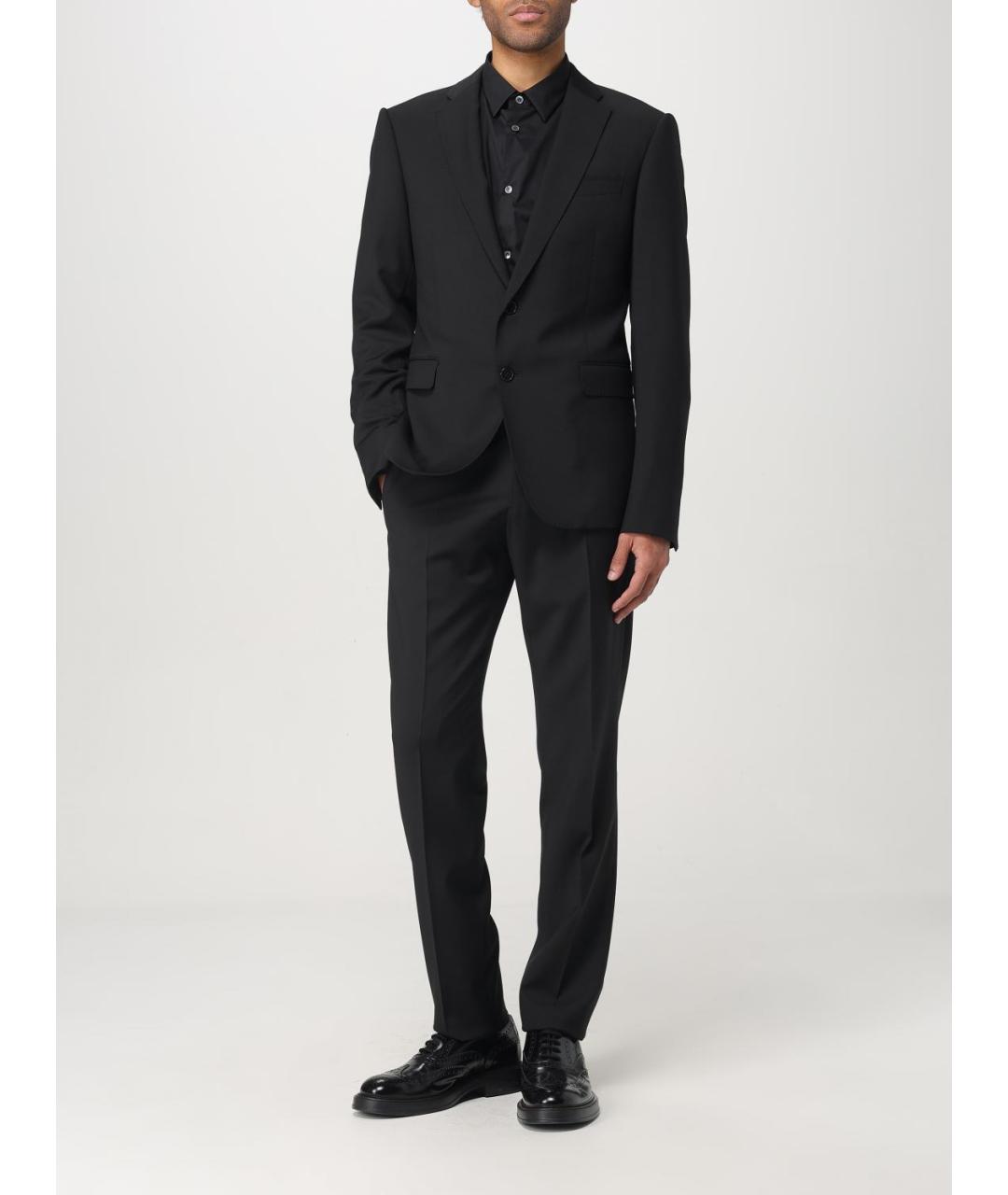 EMPORIO ARMANI Черный классический костюм, фото 2