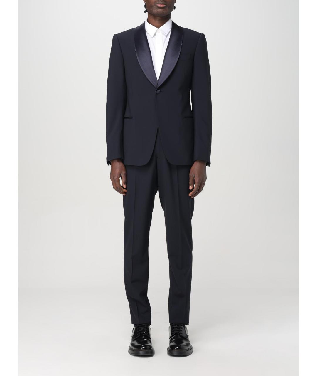 EMPORIO ARMANI Темно-синий вечерний костюм, фото 7