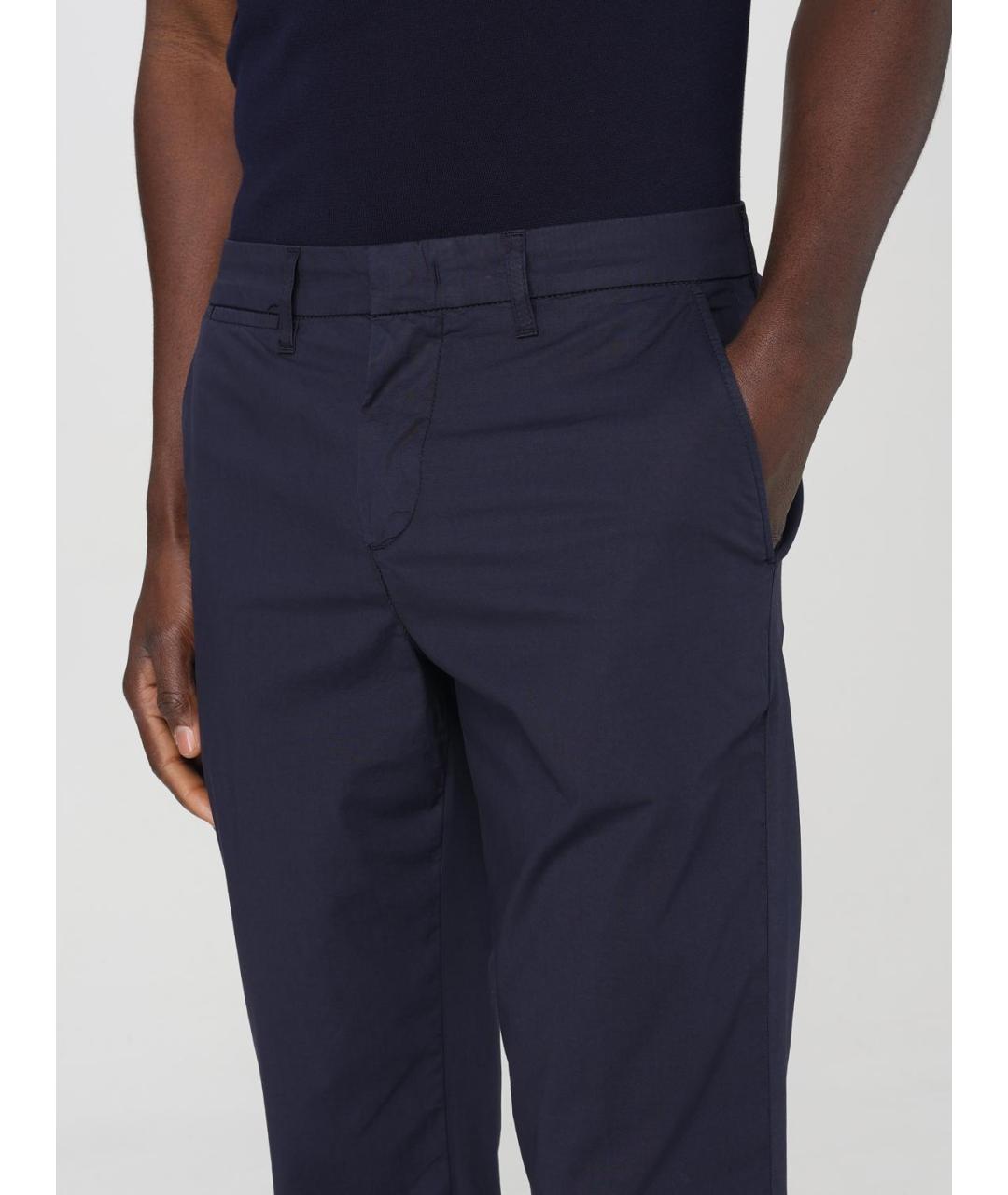 FAY Синие хлопковые повседневные брюки, фото 4