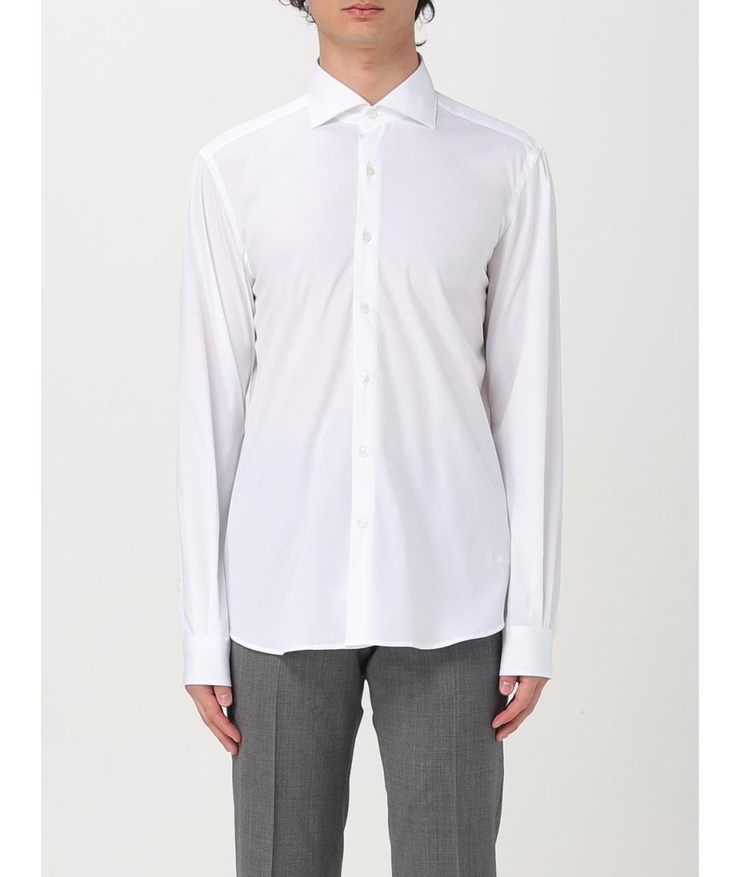 FAY Белая хлопковая классическая рубашка, фото 2