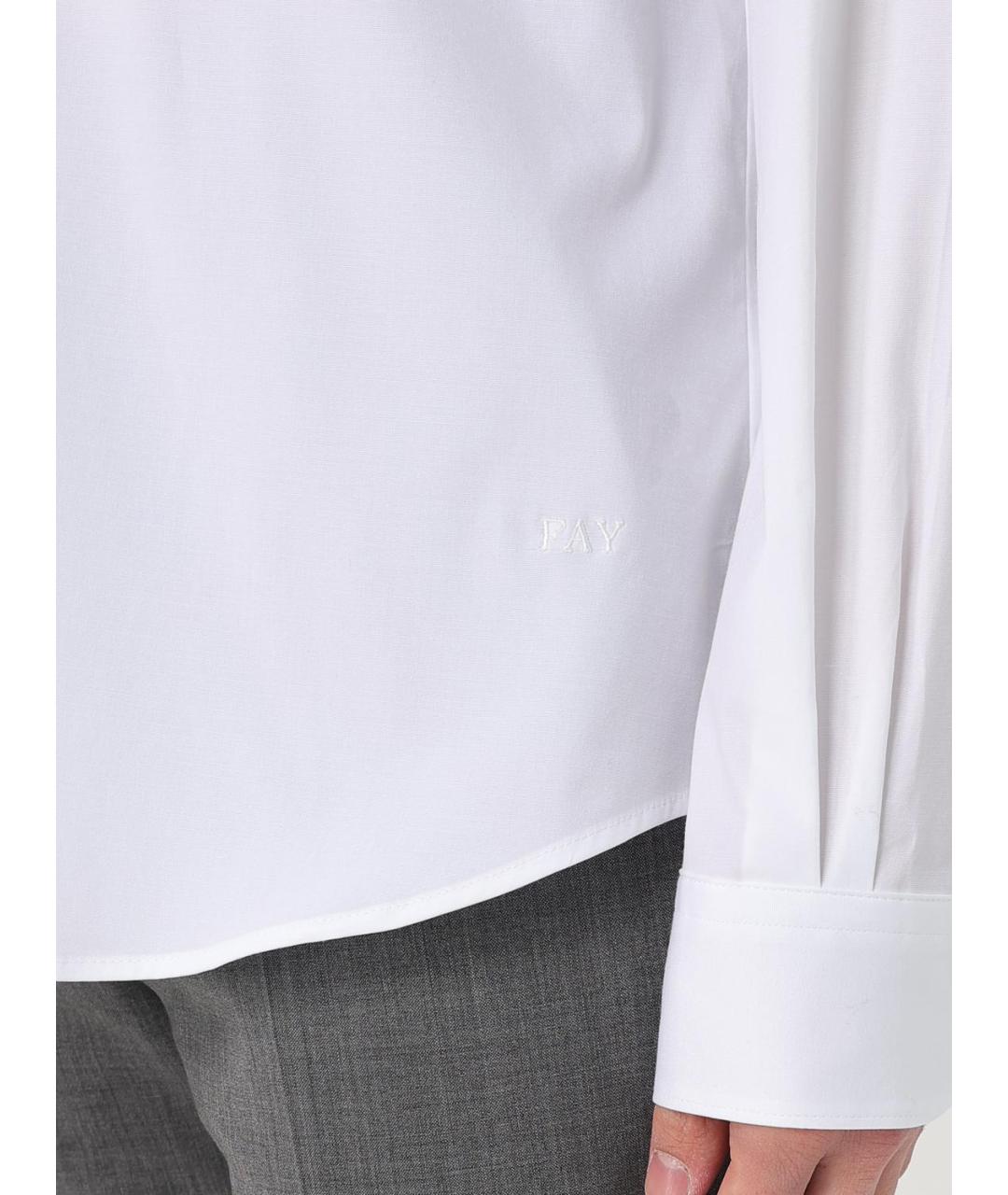 FAY Белая хлопковая классическая рубашка, фото 4