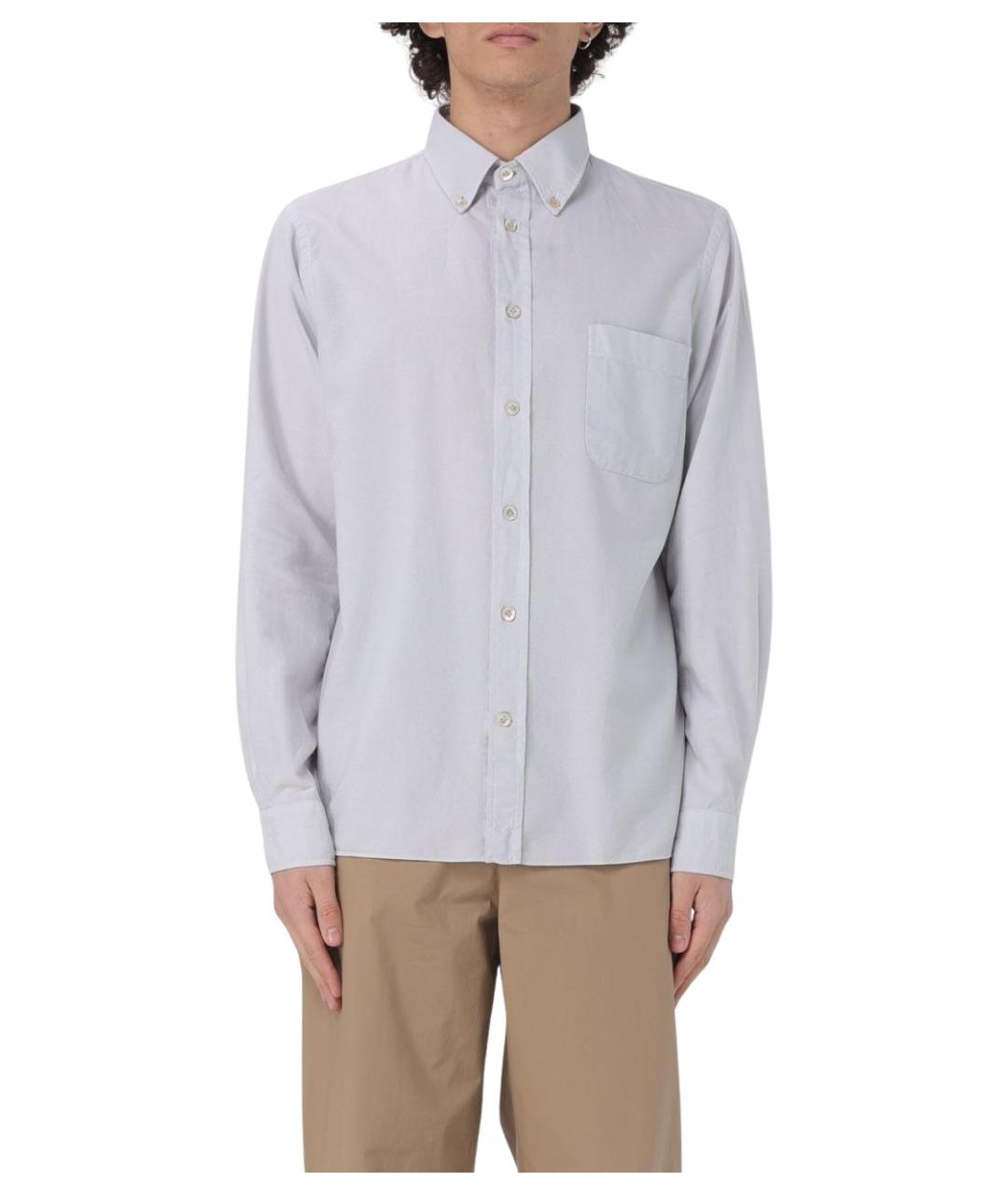 ELEVENTY Серая хлопковая кэжуал рубашка, фото 1