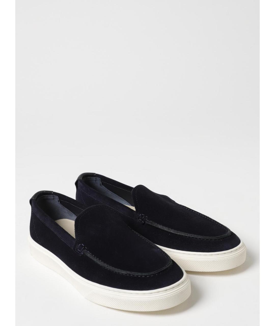 WOOLRICH Синие замшевые лоферы, фото 2