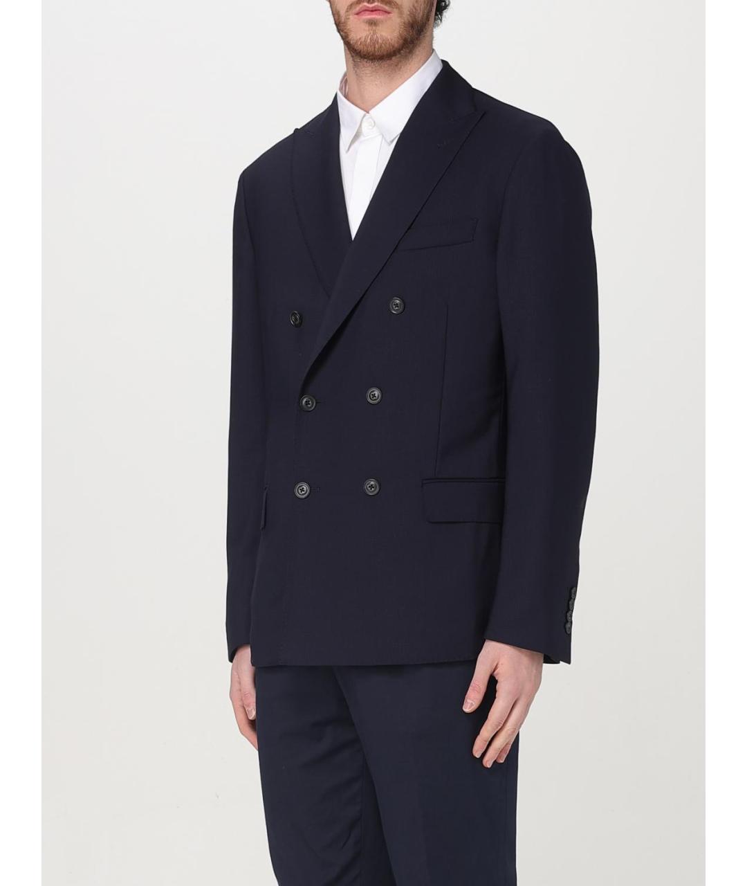 FAY Синий шерстяной пиджак, фото 3