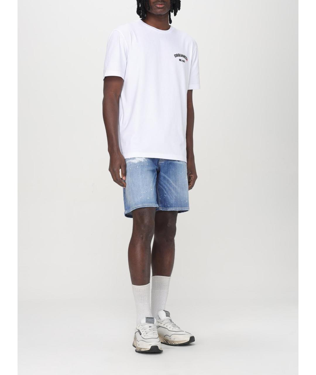 DSQUARED2 Белая хлопковая футболка, фото 3
