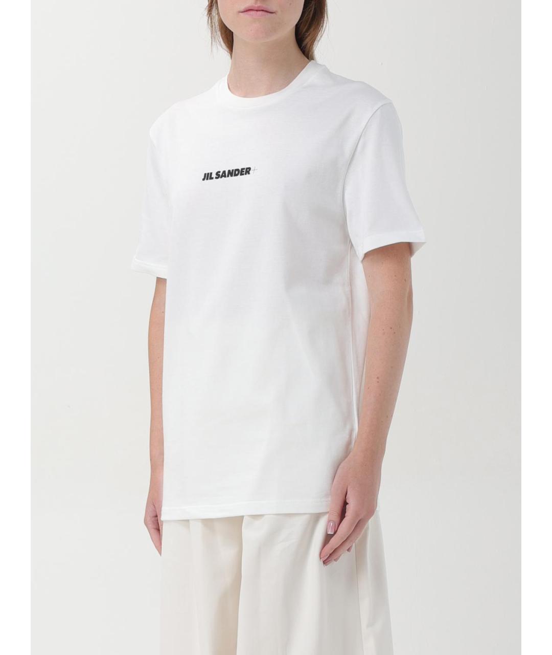 JIL SANDER Белая хлопковая футболка, фото 4