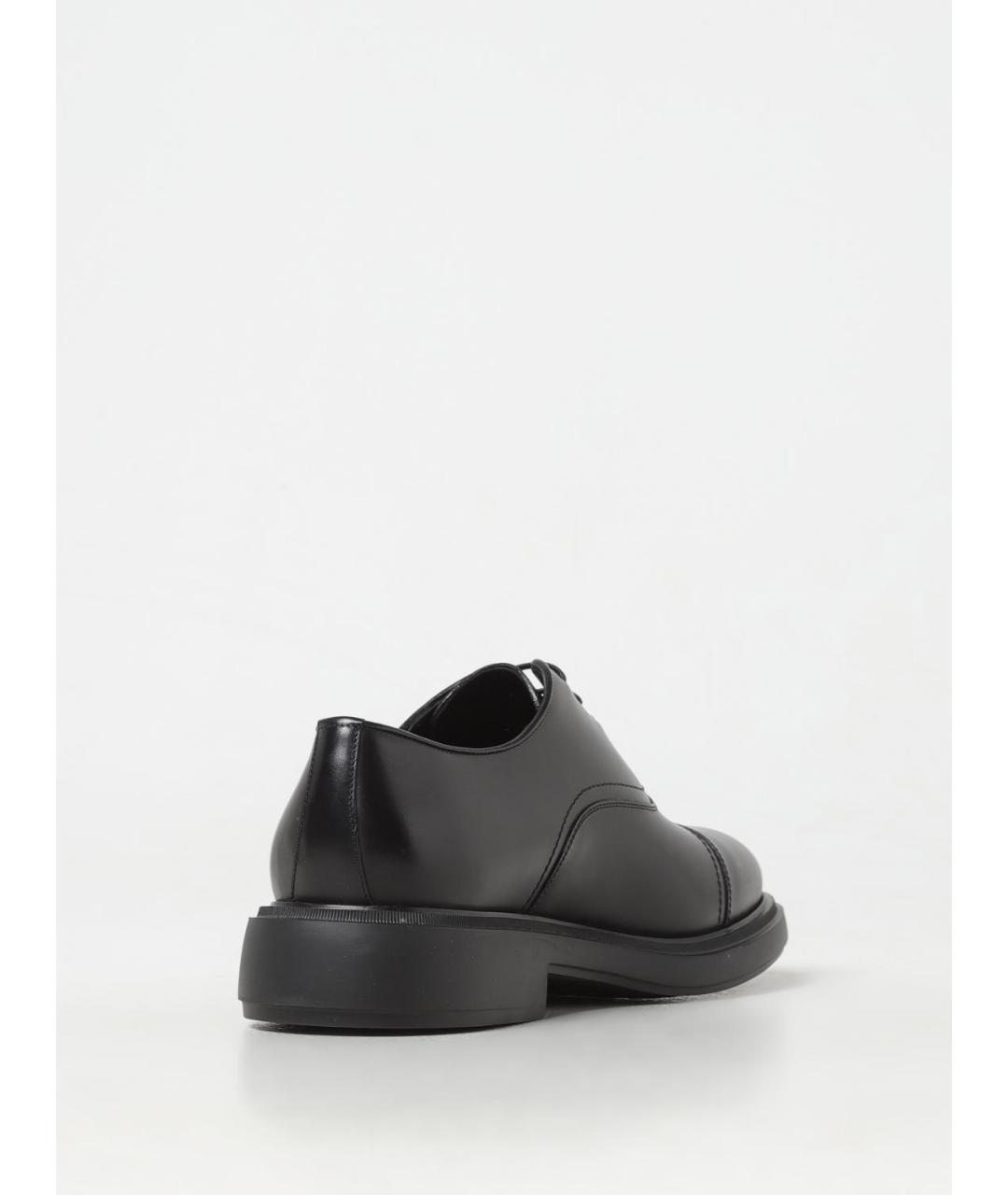 FERRAGAMO Черные кожаные туфли, фото 3