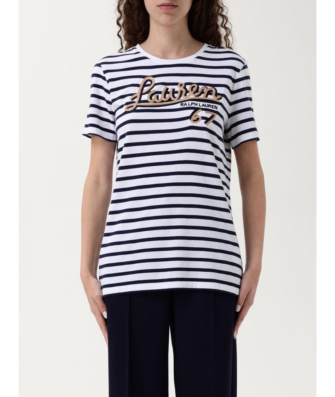 RALPH LAUREN Мульти хлопковая футболка, фото 4