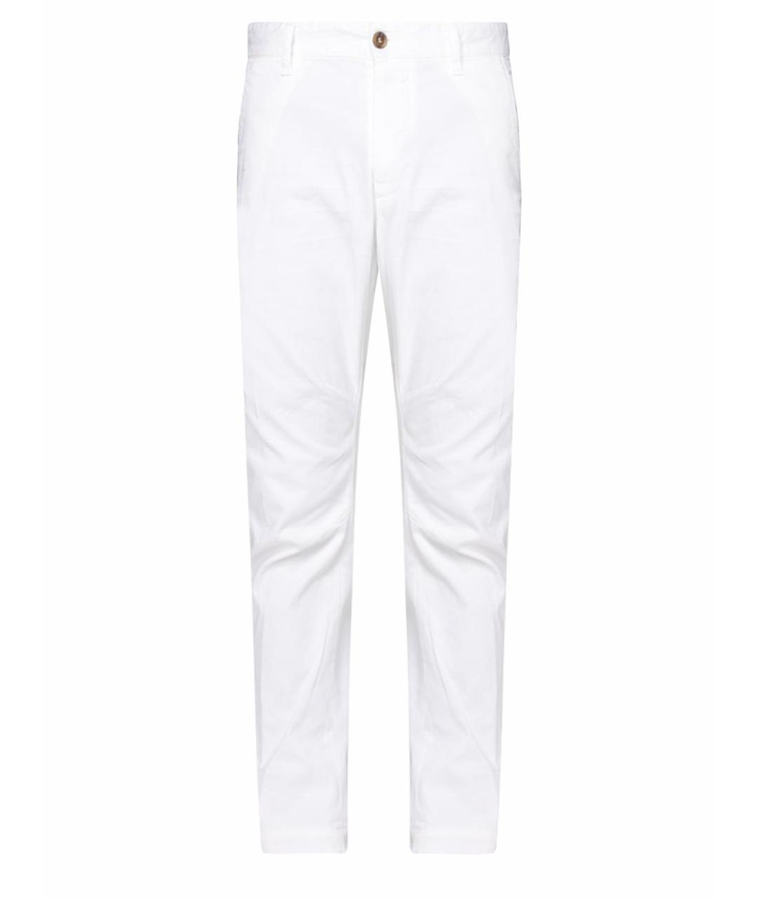 DSQUARED2 Белые хлопковые повседневные брюки, фото 1