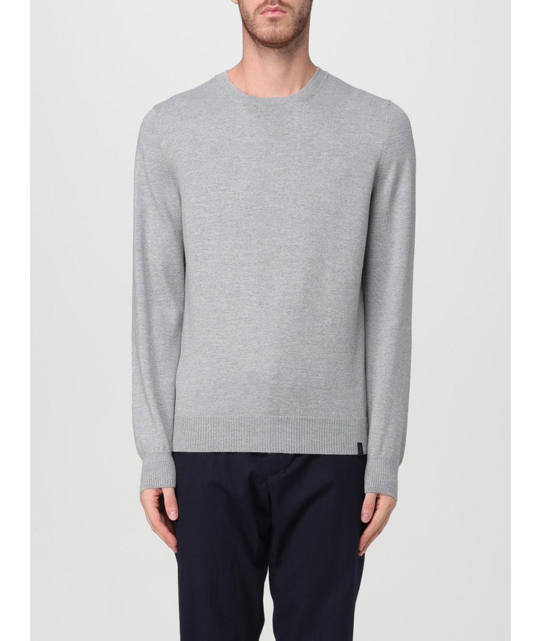 FAY Серый шерстяной джемпер / свитер, фото 4