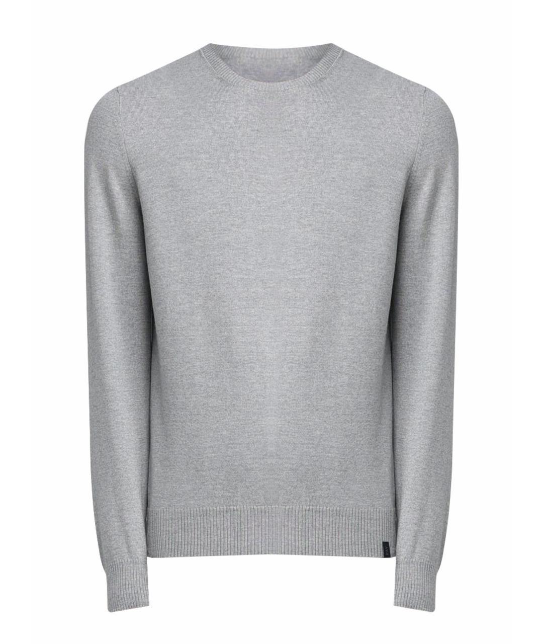 FAY Серый шерстяной джемпер / свитер, фото 1