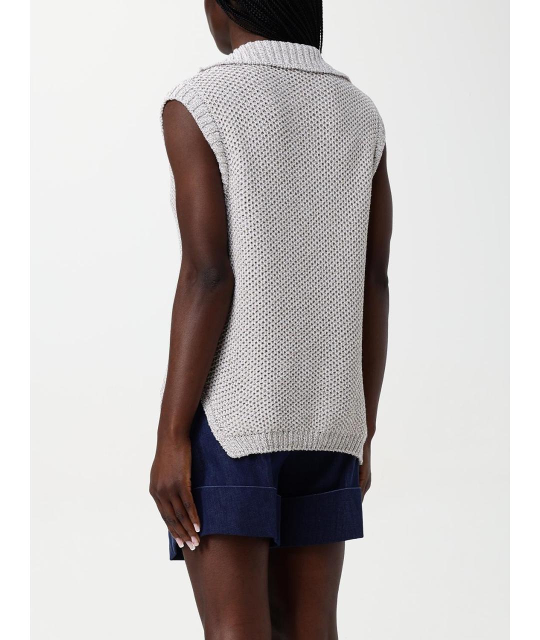 FAY Бежевая полиэстеровая жилетка, фото 3