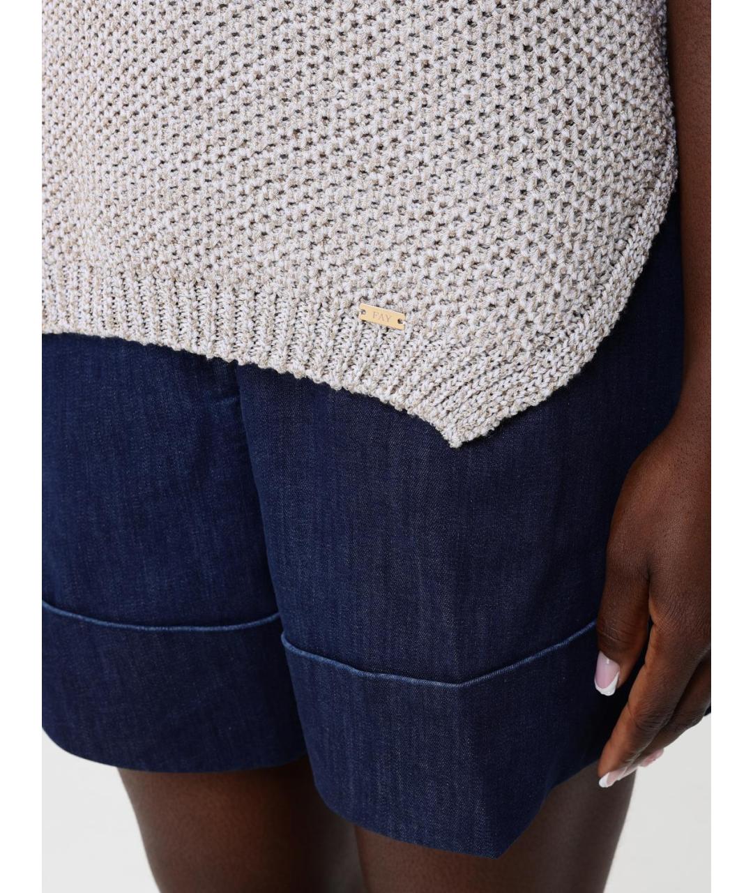 FAY Бежевая полиэстеровая жилетка, фото 4