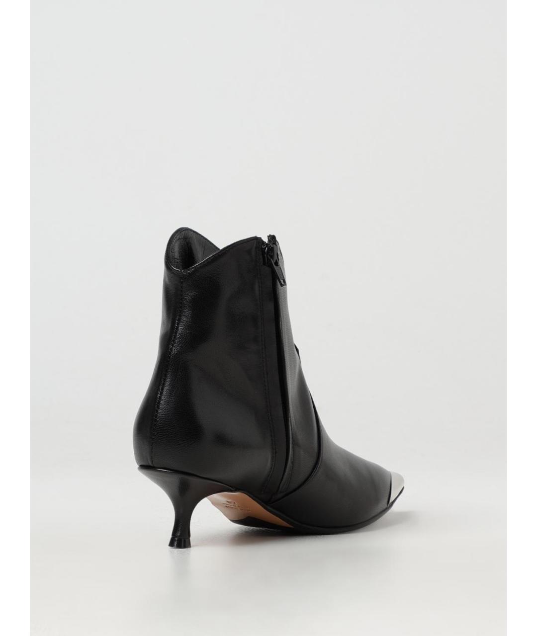 ANNA F. Черные кожаные ботильоны, фото 3