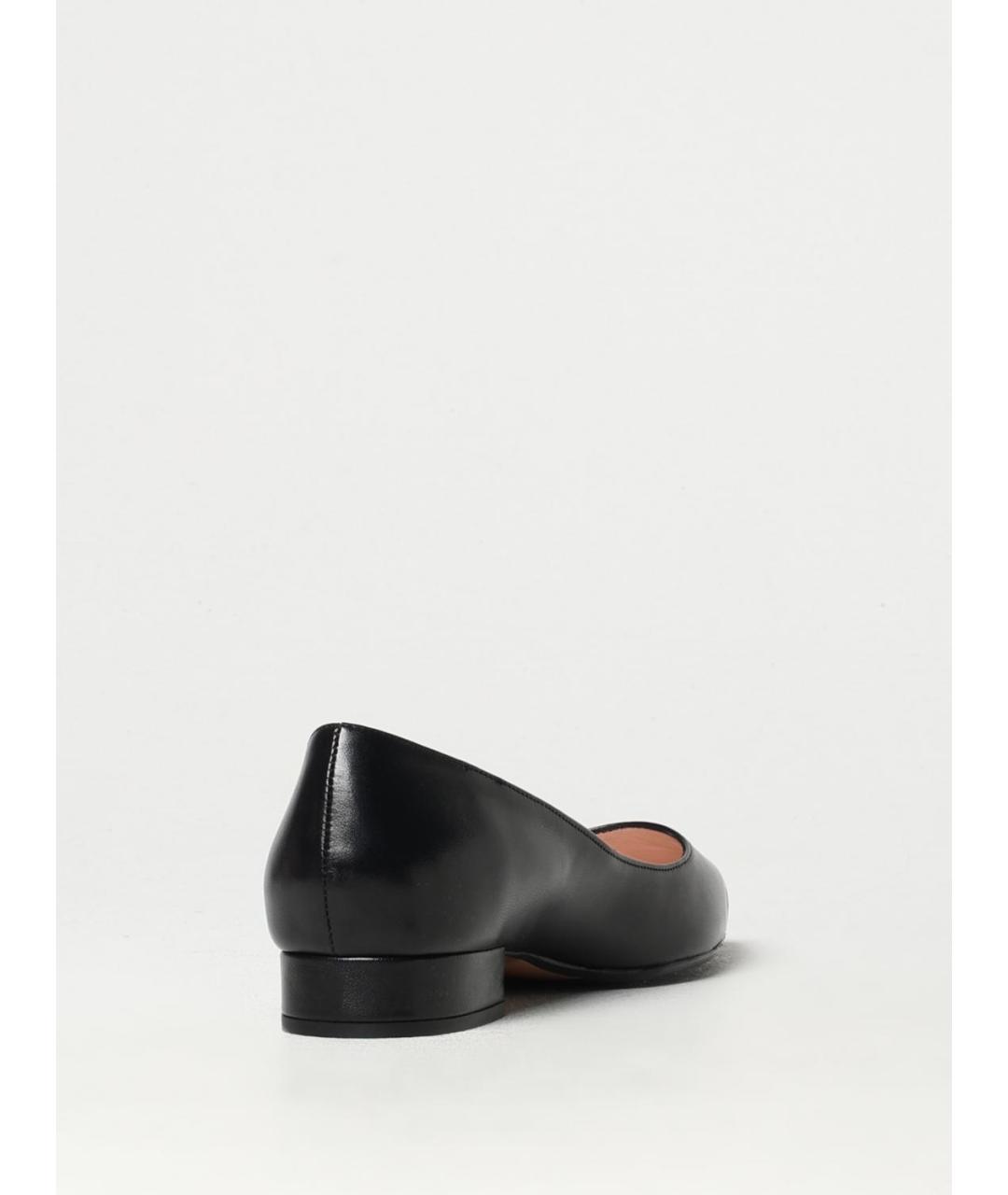 ANNA F. Черные кожаные балетки, фото 3