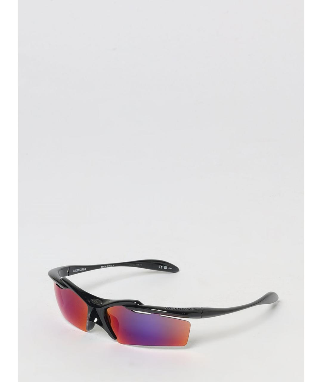 BALENCIAGA Черные пластиковые солнцезащитные очки, фото 5