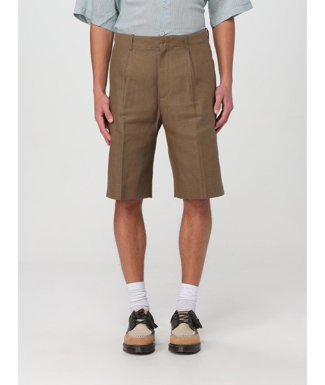 OUR LEGACY Коричневые хлопковые шорты, фото 6