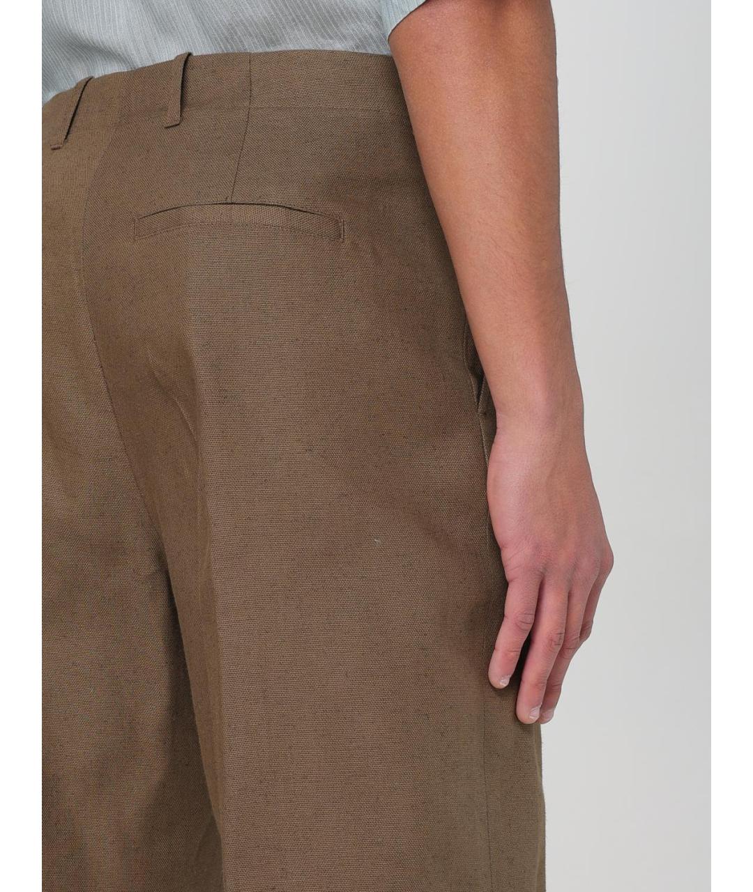 OUR LEGACY Коричневые хлопковые шорты, фото 5