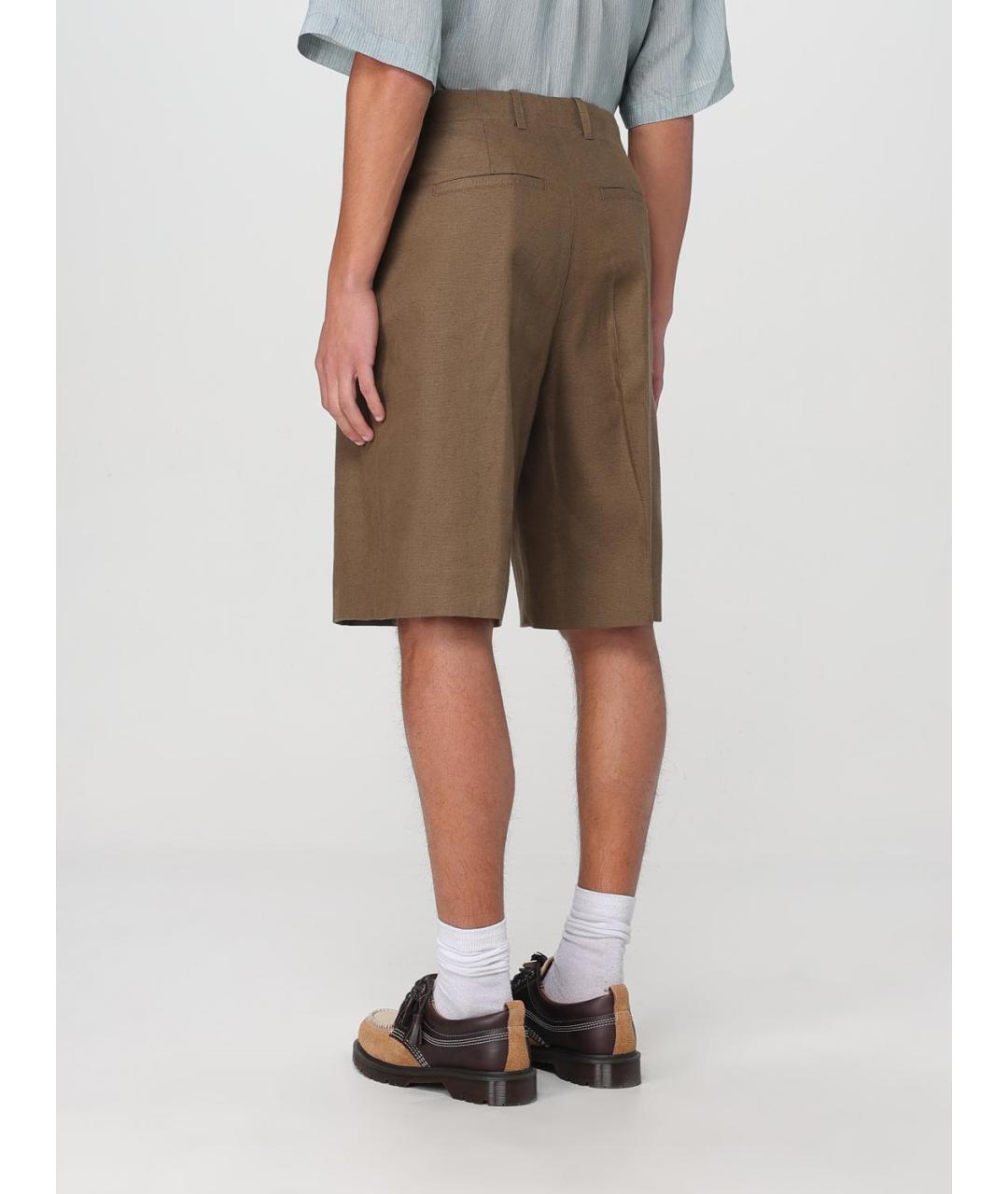 OUR LEGACY Коричневые хлопковые шорты, фото 3