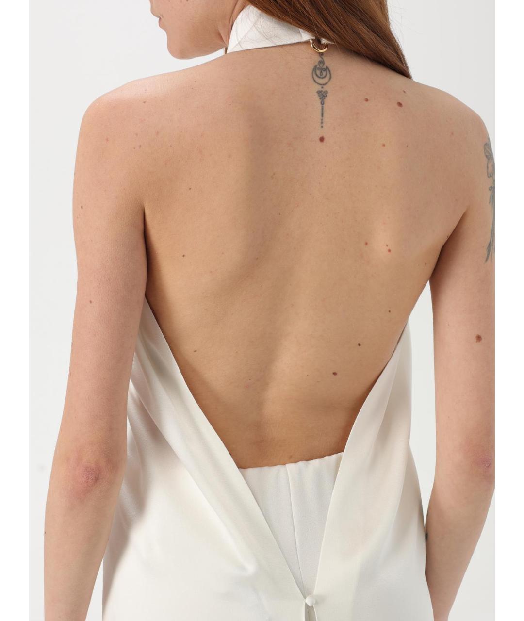 STELLA MCCARTNEY Бежевая атласная блузы, фото 5