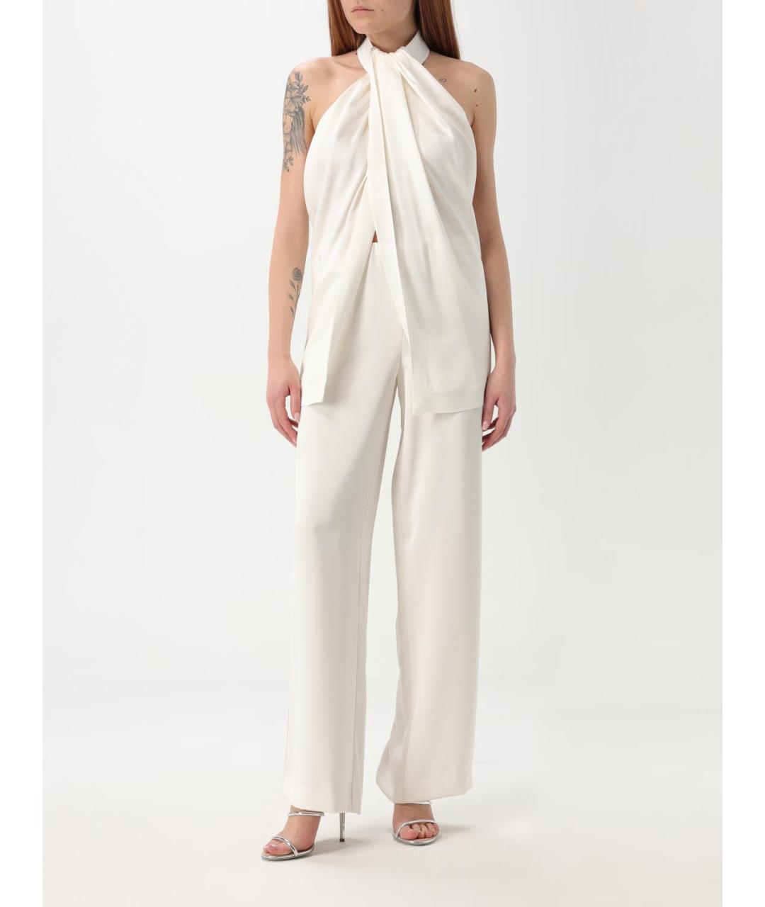 STELLA MCCARTNEY Бежевая атласная блузы, фото 2