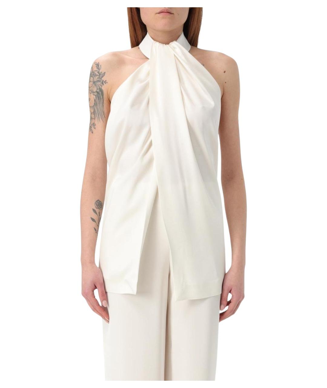 STELLA MCCARTNEY Бежевая атласная блузы, фото 1