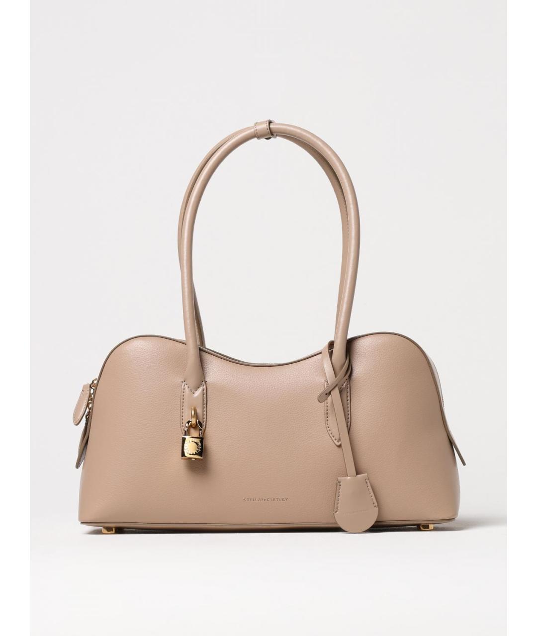 STELLA MCCARTNEY Бежевая сумка через плечо из искусственной кожи, фото 6