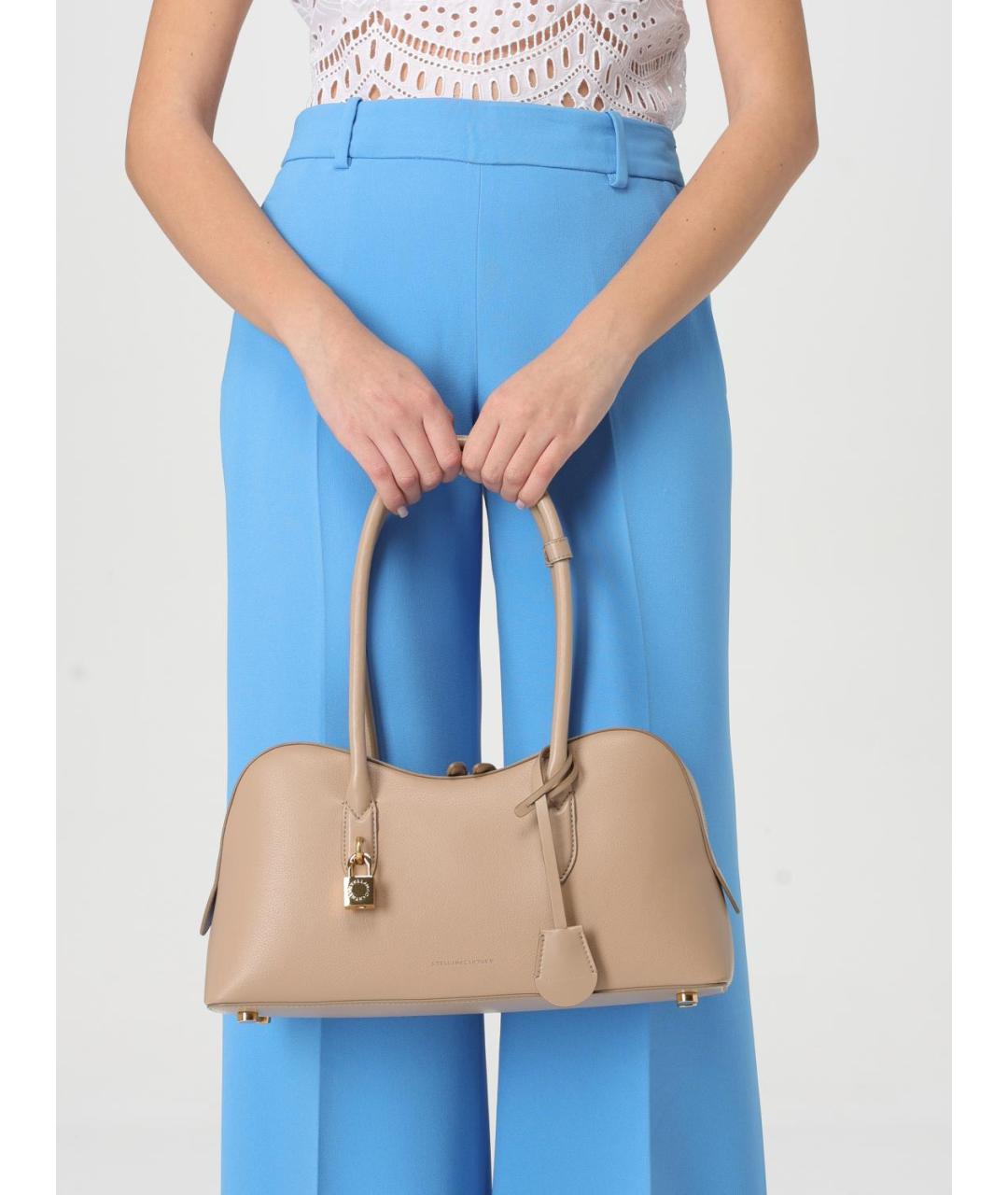 STELLA MCCARTNEY Бежевая сумка через плечо из искусственной кожи, фото 2