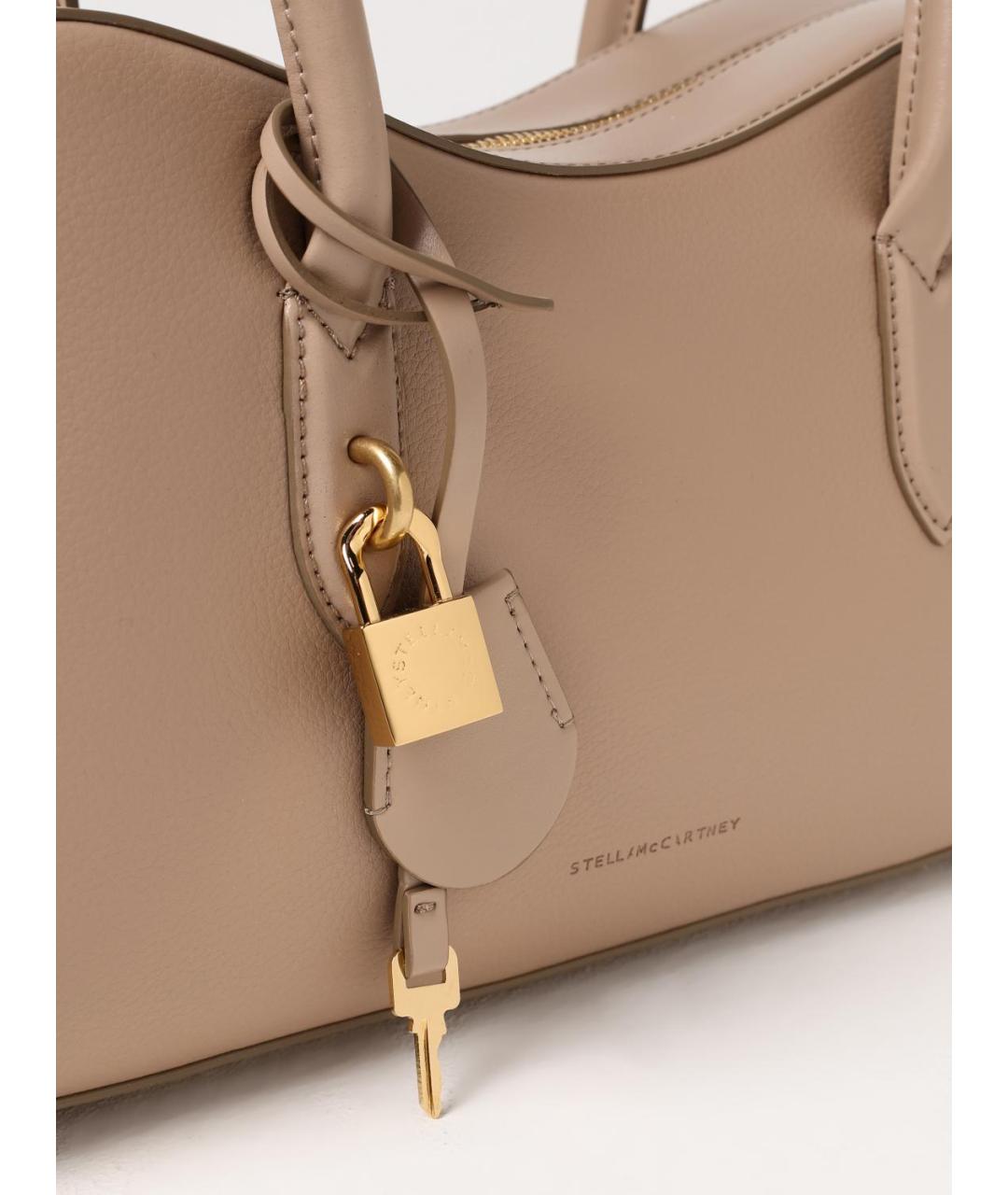 STELLA MCCARTNEY Бежевая сумка через плечо из искусственной кожи, фото 4