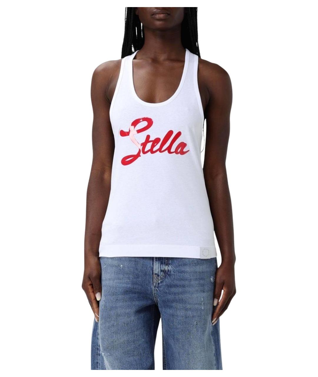 STELLA MCCARTNEY Белая хлопковая майка, фото 1