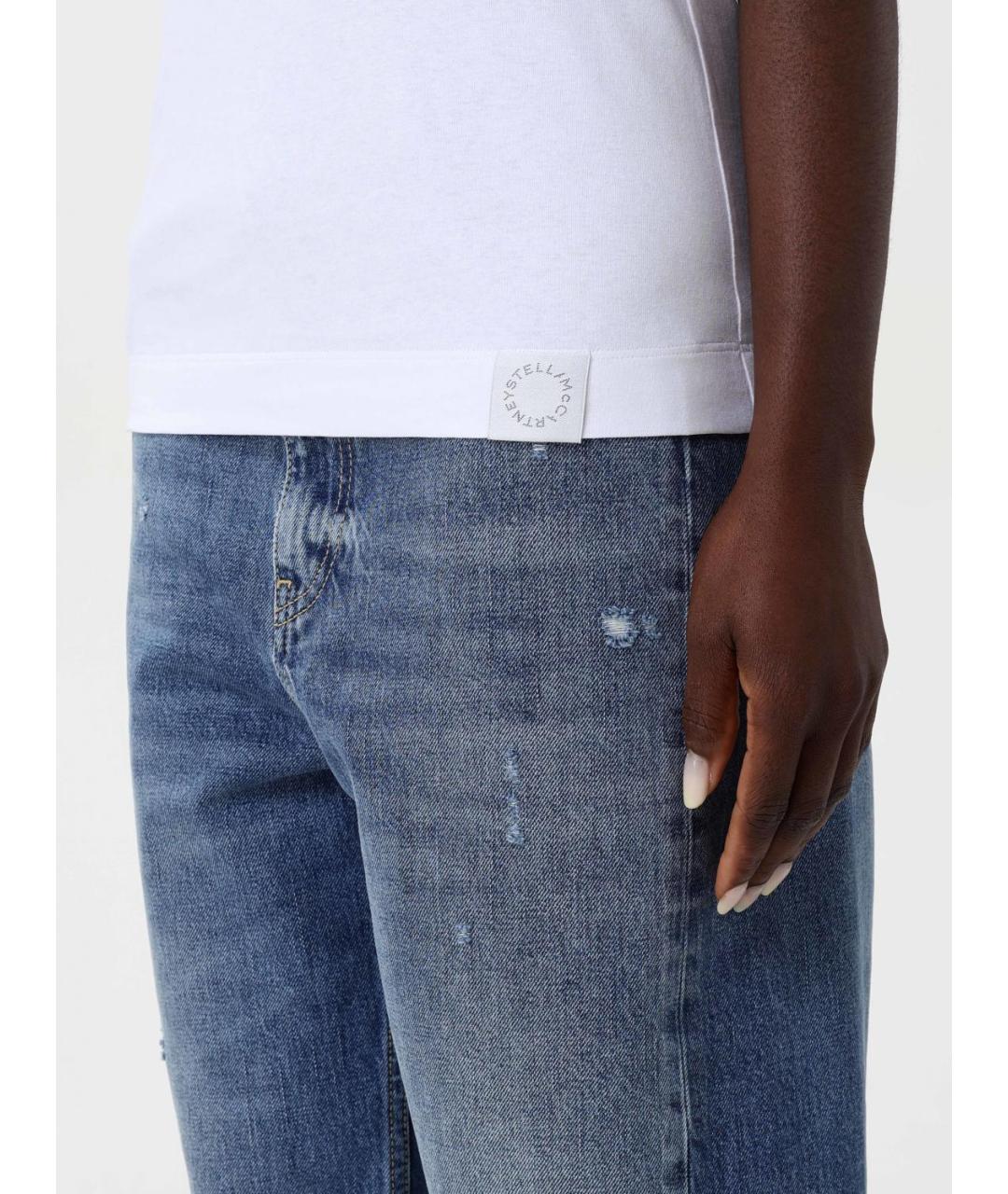 STELLA MCCARTNEY Белая хлопковая майка, фото 5