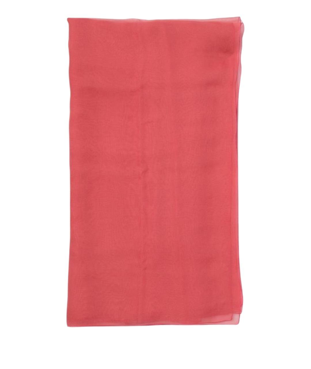 ALBERTA FERRETTI Розовый шелковый шарф, фото 1