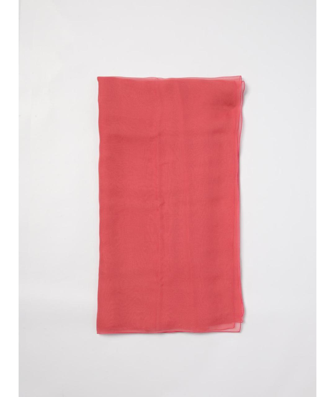 ALBERTA FERRETTI Розовый шелковый шарф, фото 6