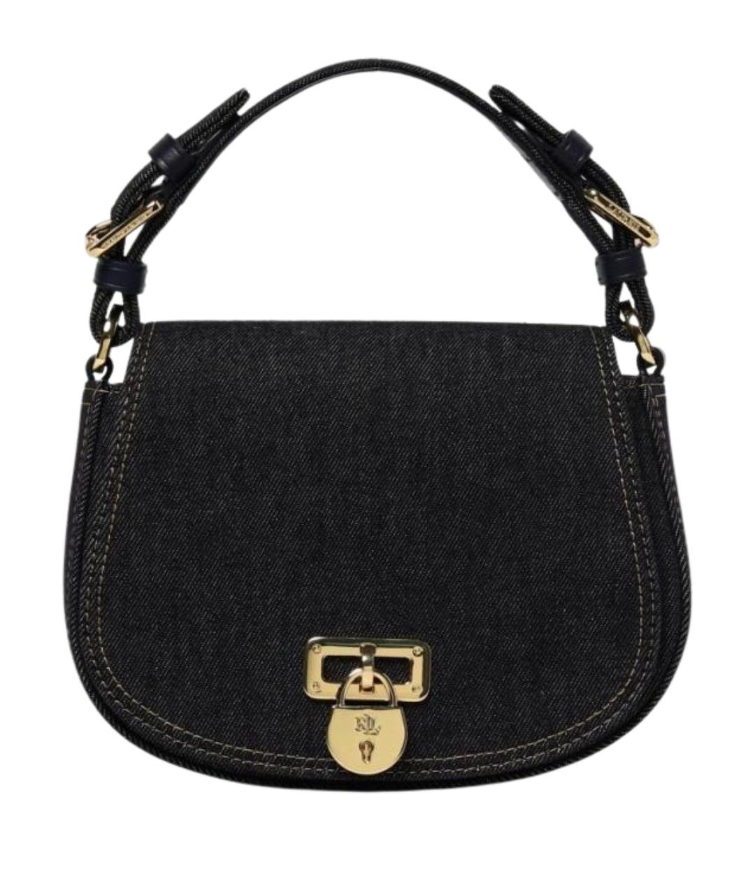 RALPH LAUREN Синяя деним сумка через плечо, фото 1