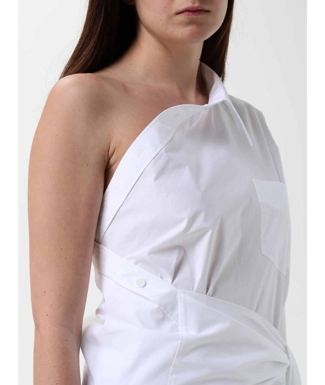 MOSCHINO Белая хлопковая рубашка, фото 6