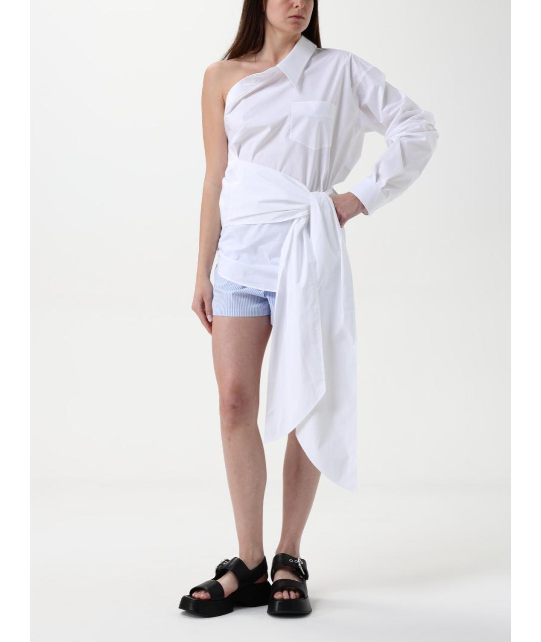 MOSCHINO Белая хлопковая рубашка, фото 3