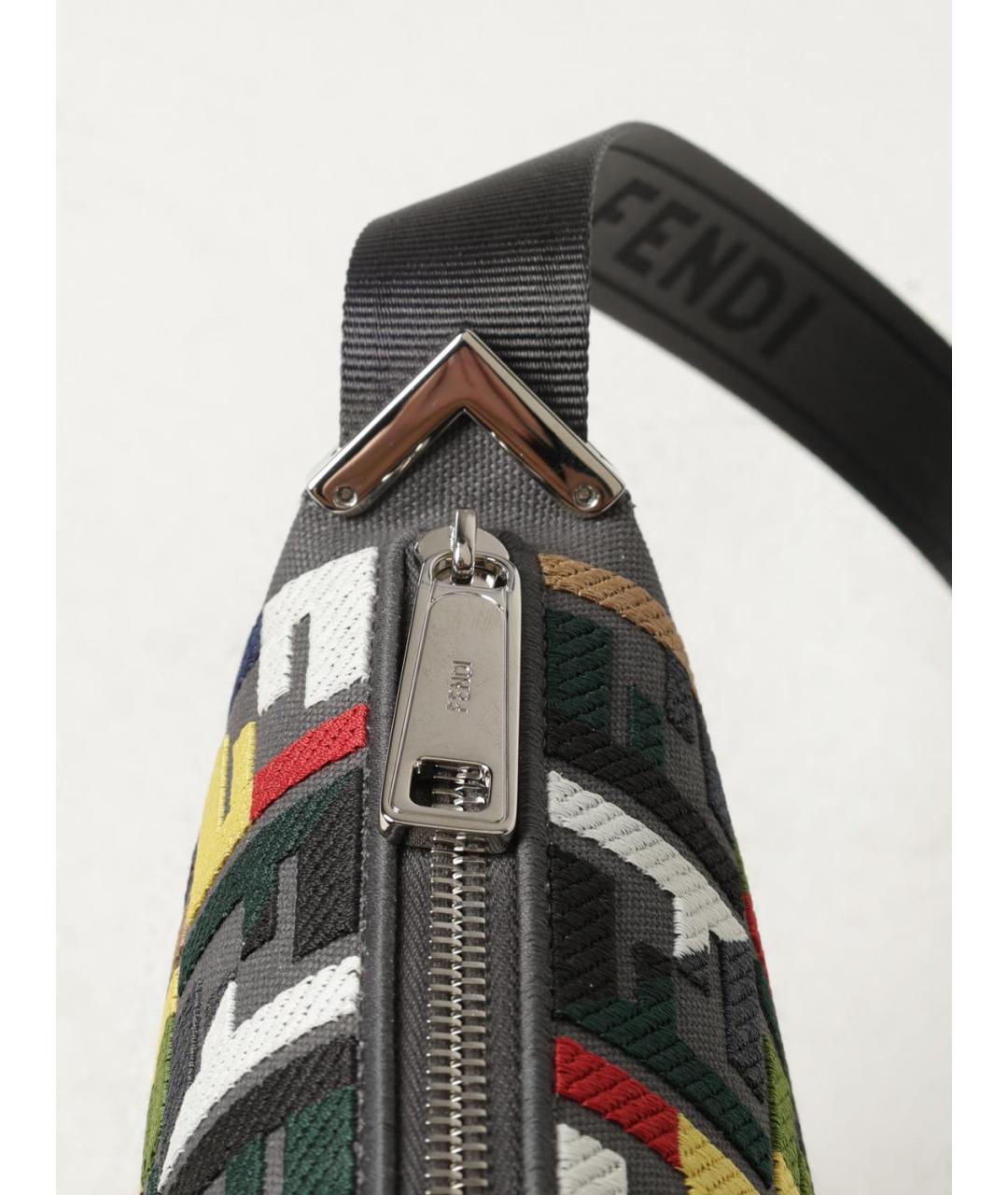 FENDI Мульти тканевая сумка на плечо, фото 4
